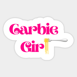 Carbie Girl Pasta Sticker